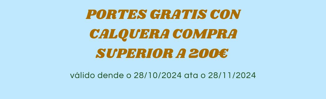 portes gratis en compras superiores a 200€